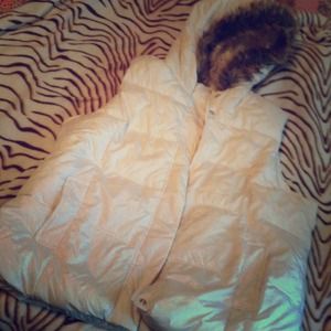 Cream color Puffer Vest