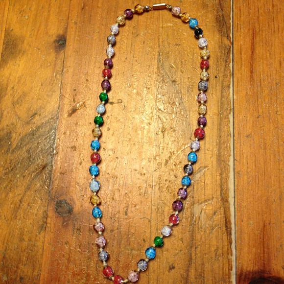 Rainbow Glass Necklace