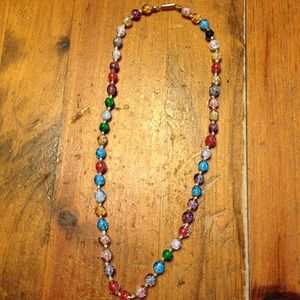 Rainbow Glass Necklace