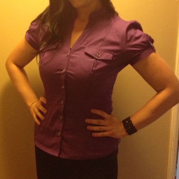Express Essential Stretch Button down shirt