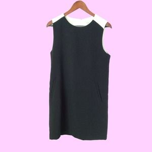 FOREVER 21 B&W Color Blocking Shift Dress