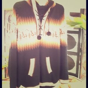 Alpaca hooded sweater free people style