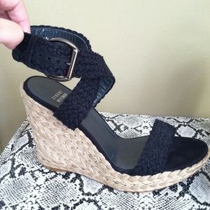 Stuart Weitzman Alex Crochet Wedge Espadrilles