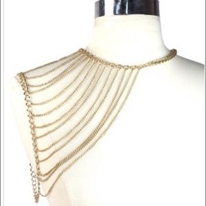 Gold Drape Shoulder Chain