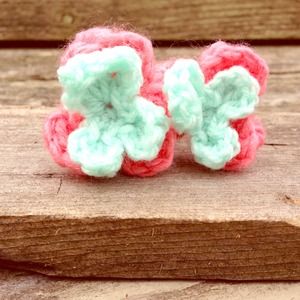 Crocheted Orchid Inspired Hair Pins (Set of 2)