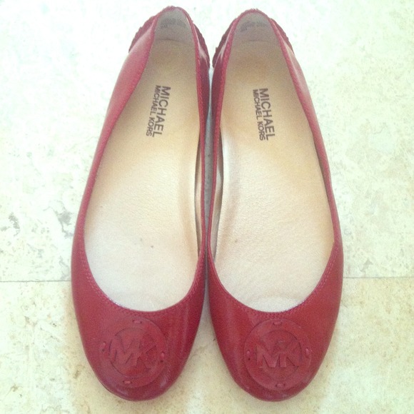 Cute Michael Kors Red Flats