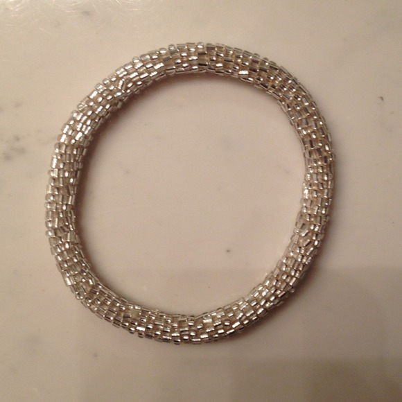 Silver beaded Nepal bracelet