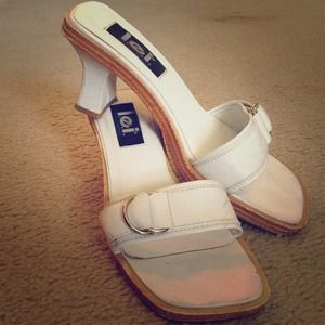 White Wooden Sandal
