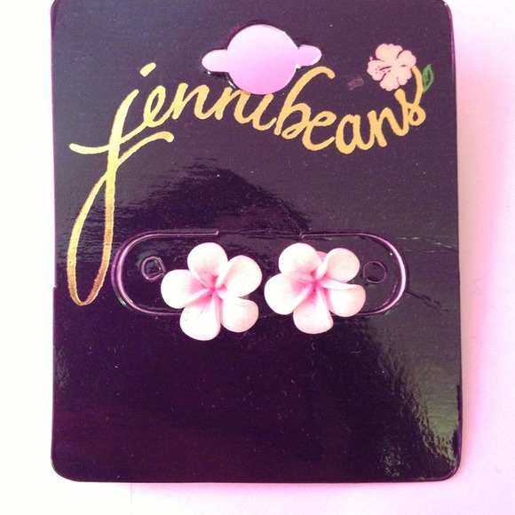 Small Plumeria Earrings