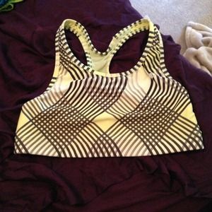 Champion sports bra yellow & black