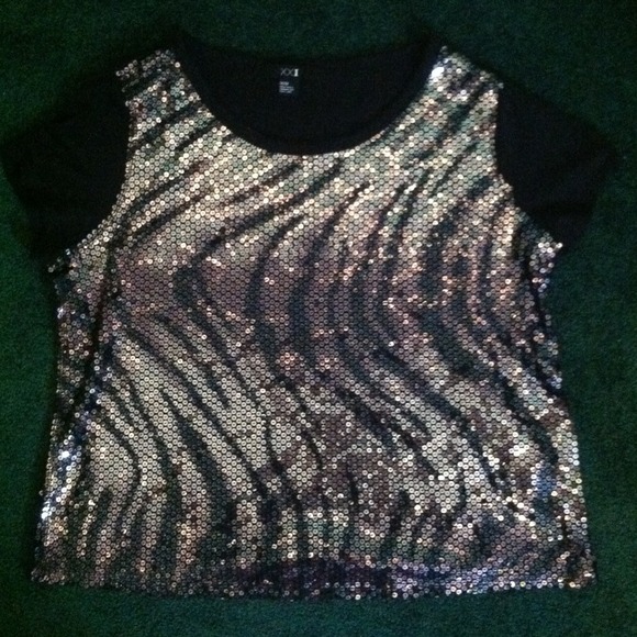 Sparkly Zebra print Tshirt from Forever21