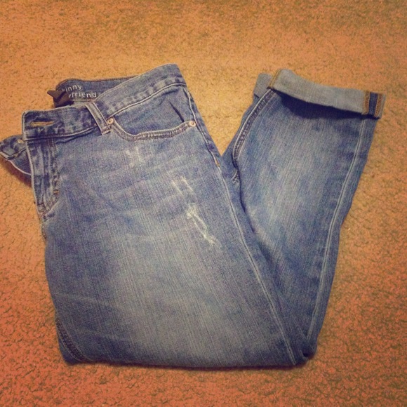 Skinny boyfriend cropped jeans