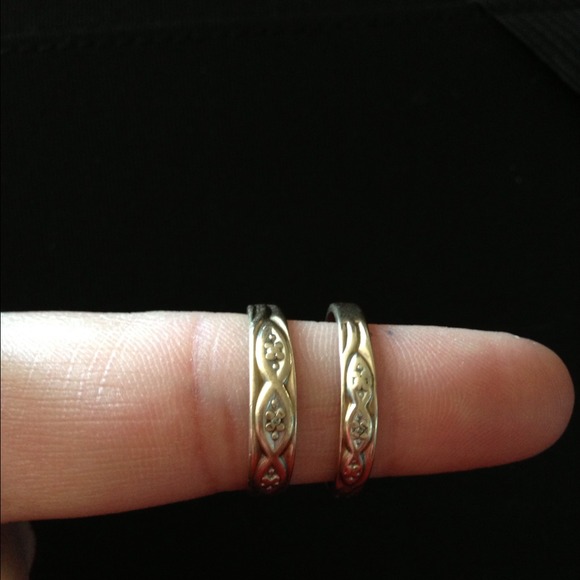 Set of 10k Gold wedding rings.