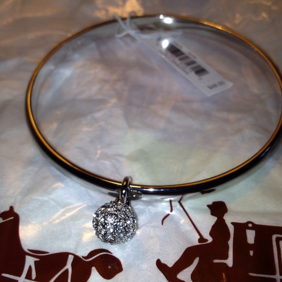 ✨Reserved bundle✨💝Thin pave ball dangle bangle💝