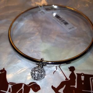 ✨Reserved bundle✨💝Thin pave ball dangle bangle💝