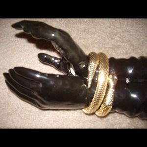 Whitney & Davis Gold snake bracelet.