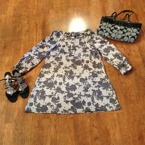 Silver and grey polyester dress