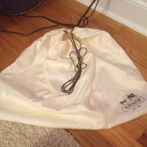 Authentic Coach drawstring bag