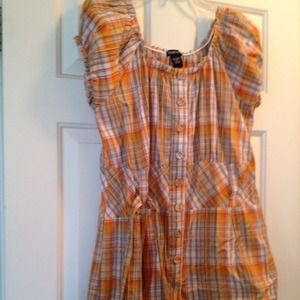 ❌ ❌ sold ❌ ❌ Plaid Belted Top