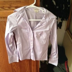 Purple/lavender button down shirt