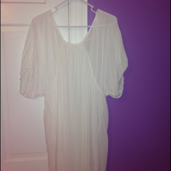 Extra large white dress