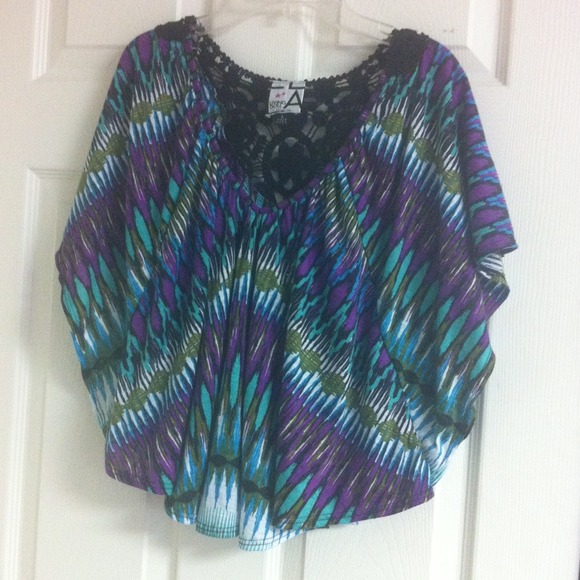 Multi-colored top.