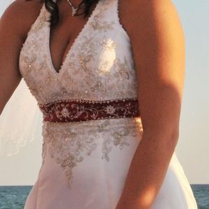 PRICE REDUCTION David's Bridal unique wedding gown