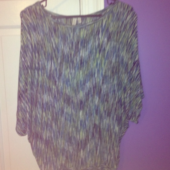 Blue and green top