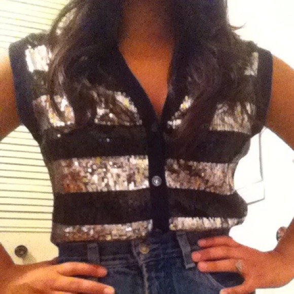 Sequin silver cardigan - Picture 4 of 4