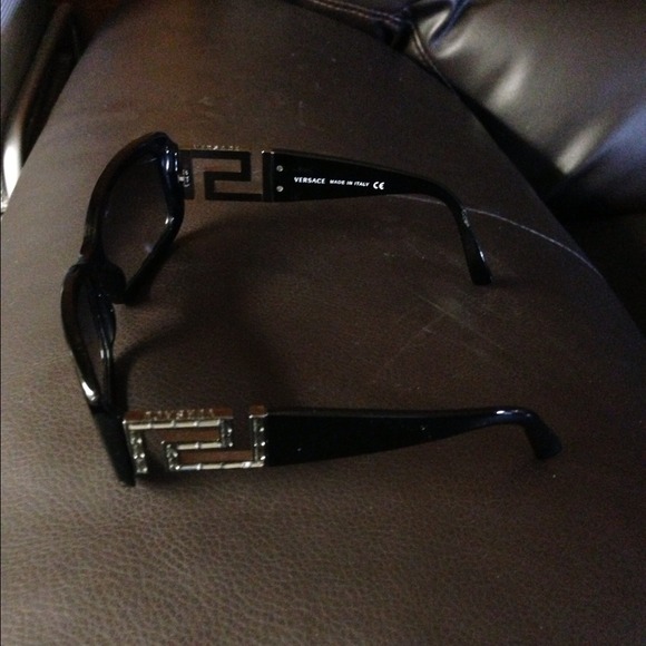 REDUCED AUTHENTIC Black crystal Versace sunglasses