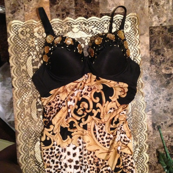 Sexy beaded dress