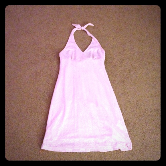 Baby pink halter dress - Picture 1 of 4