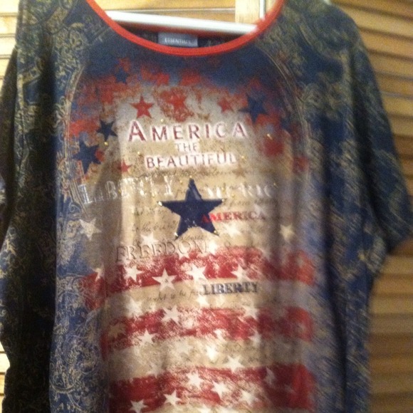 Red White And Blue Top