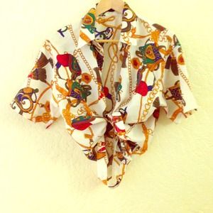 Vintage with luxury prints top