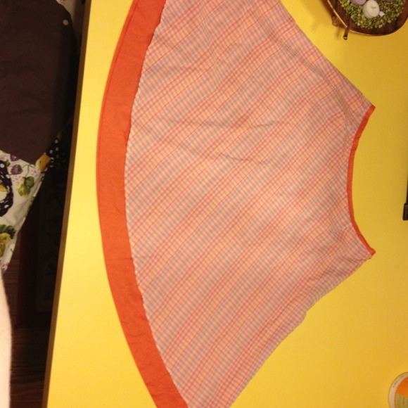 *Plaid* *Orange* Liz Claiborne