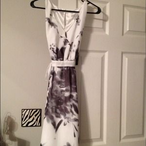 White and Black Summer Dress