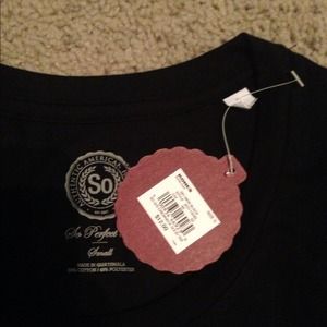 Black scoop neck