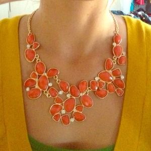 Orange Glam Necklace!