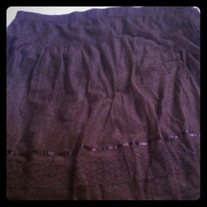 Apt 9 chocolate brown knee length skirt