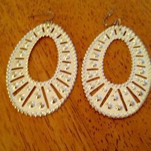❌ ❌ sold ❌ ❌ Big Silver Tone Earrings