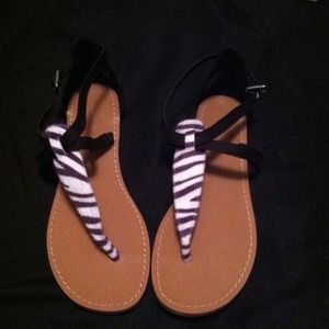 Zebra sandals