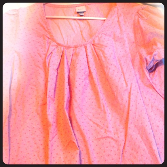 Pink cap sleeve blouse