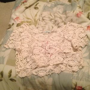RESERVED urban outfitters crochet crop top