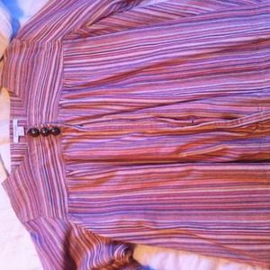 Multi colored striped jacket