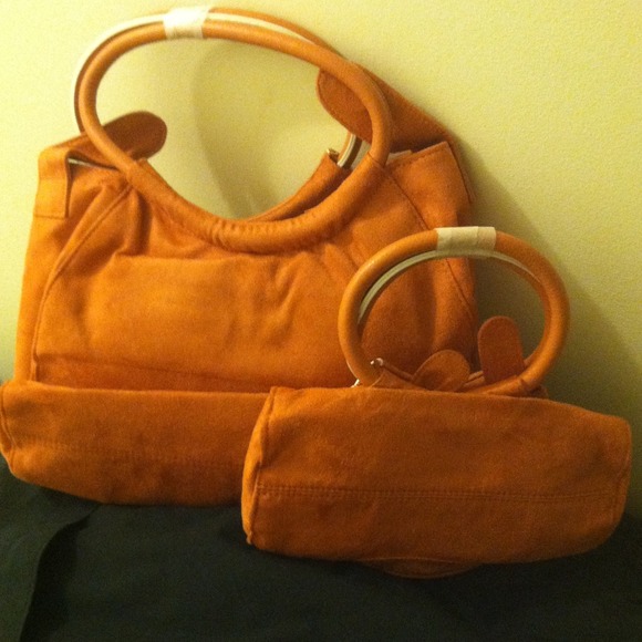 Ring handle Handbag and Mini matching one - Picture 2 of 2