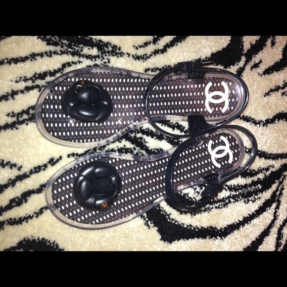 CHANEL Shoes - SOLD!!!!! AUTHENTIC Chanel camillion jelly flats