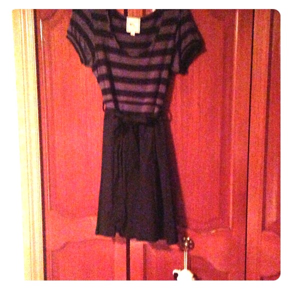 Black and grey casual dress