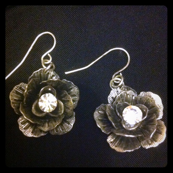 🌸 Flower earrings - silver 🌸