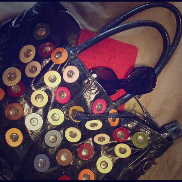 Latico leather dots handbag