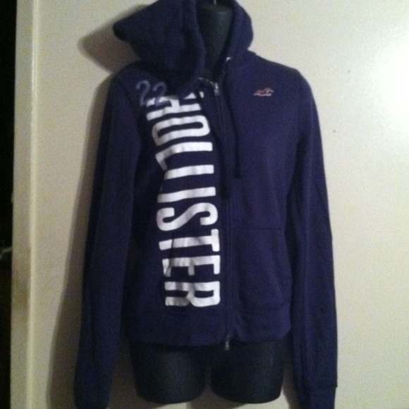 Jackets & Blazers - Navy Blue HOLLISTER Zip up